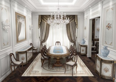 3D HIGH RESOLUTION PROJECTS <br/> Master Dining Room